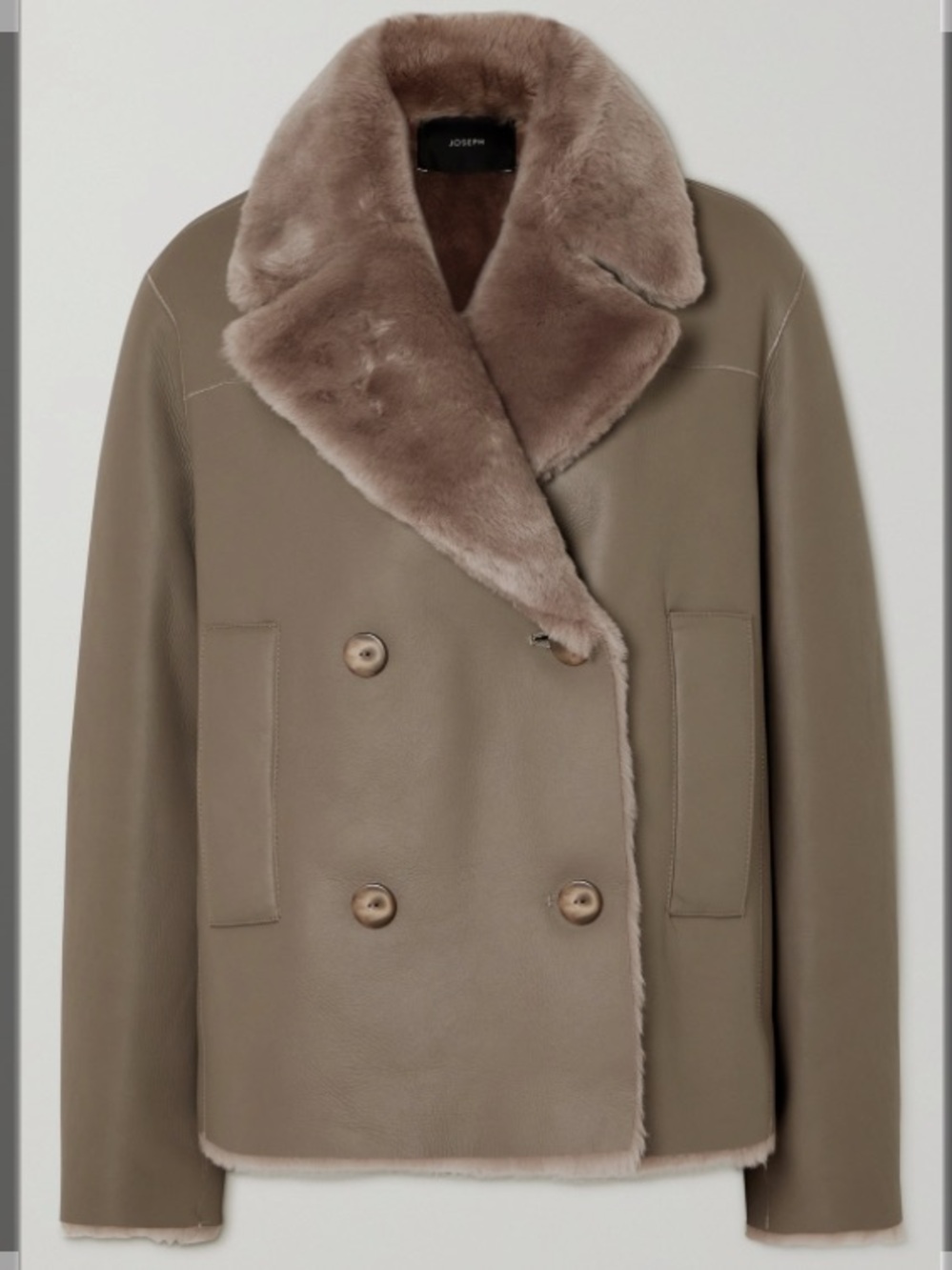 Joseph shearling Calla coat, size 40 or US medium
